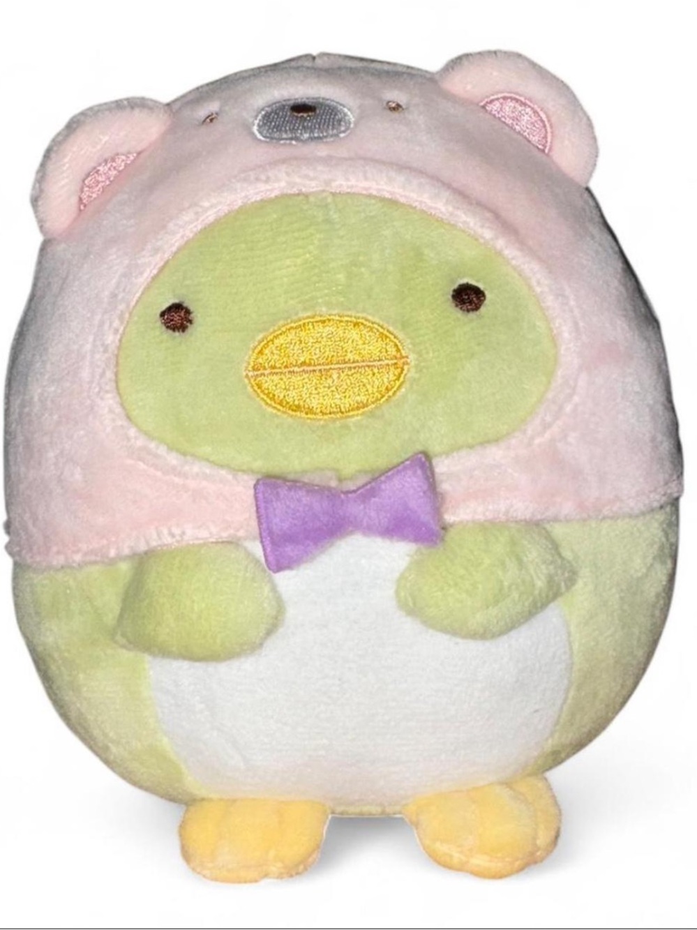Sumikkogurashi 'Penguin in Bear Hood' Plush Tag - Official San-X 6”